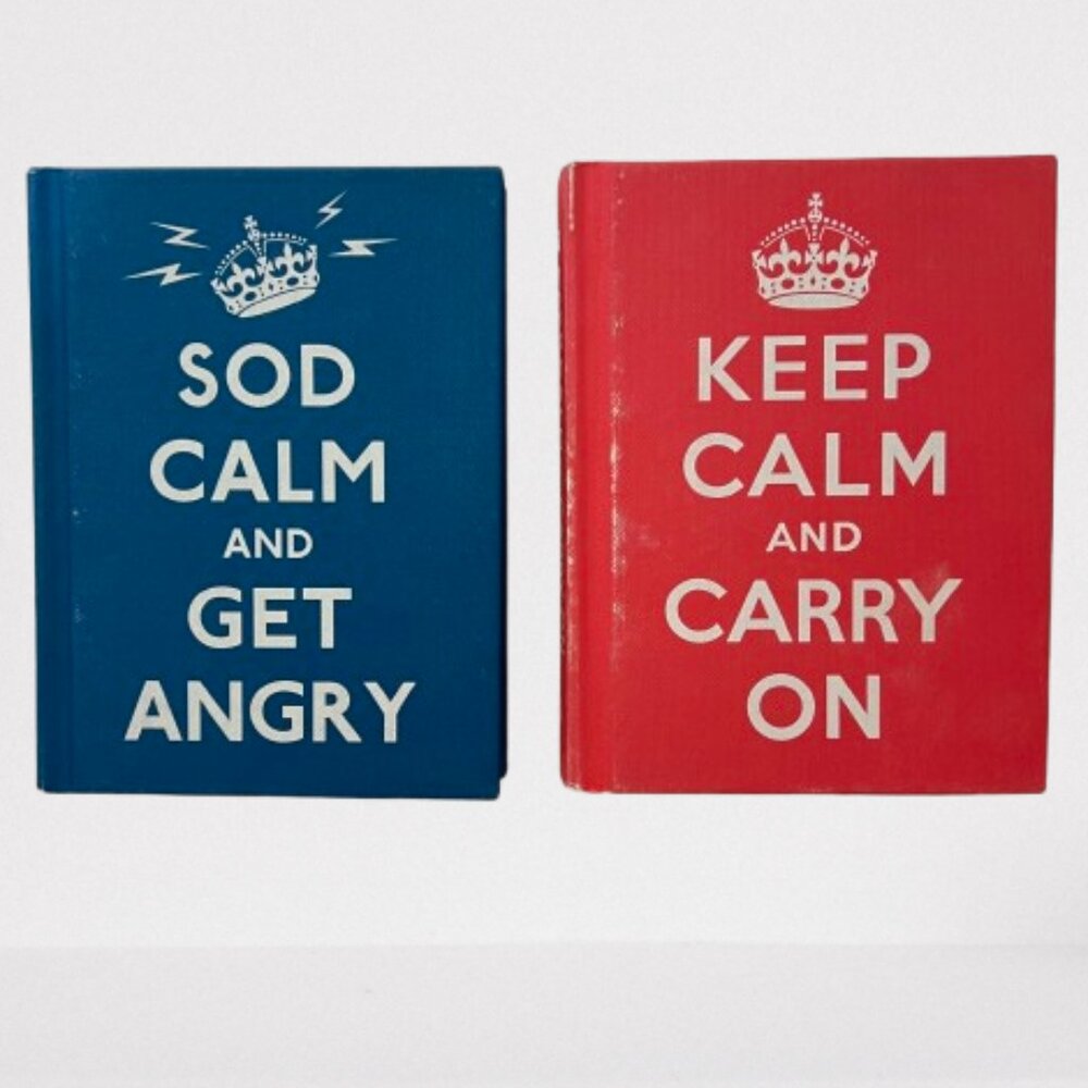 Set of 2 Pocket Books: SOD Calm and Carry On, SOD Calm And Get Angry- Hard cover
